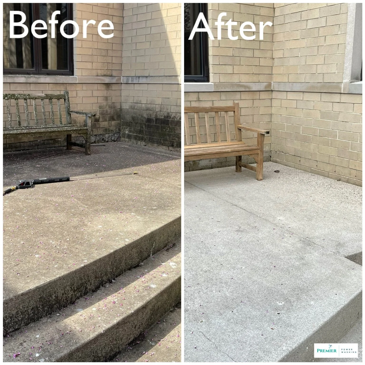 Concrete cleaning - Premier Power Washing